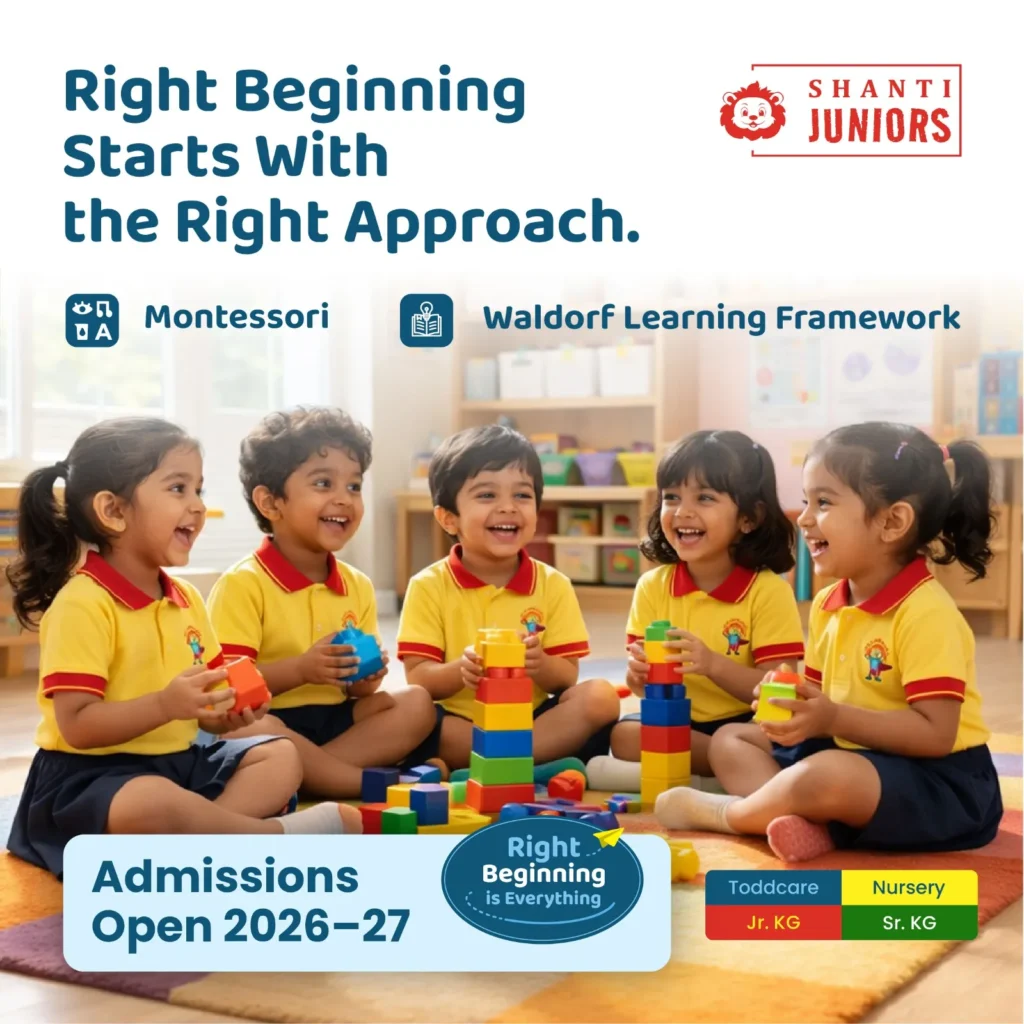 Children playing with colorful building blocks in a classroom setting.