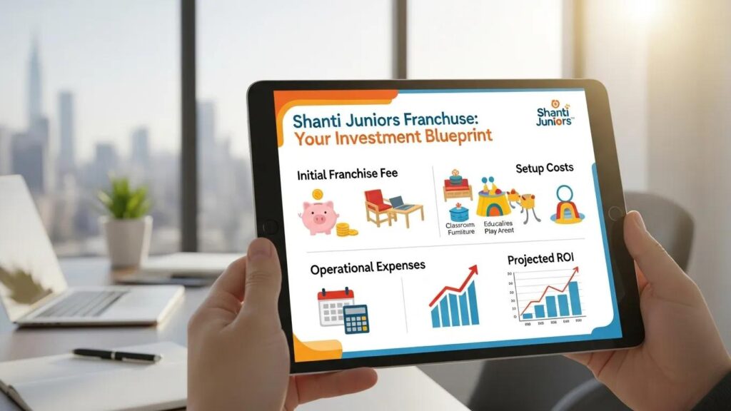 Financial planning tools for Shanti Juniors preschool franchise costs and investments