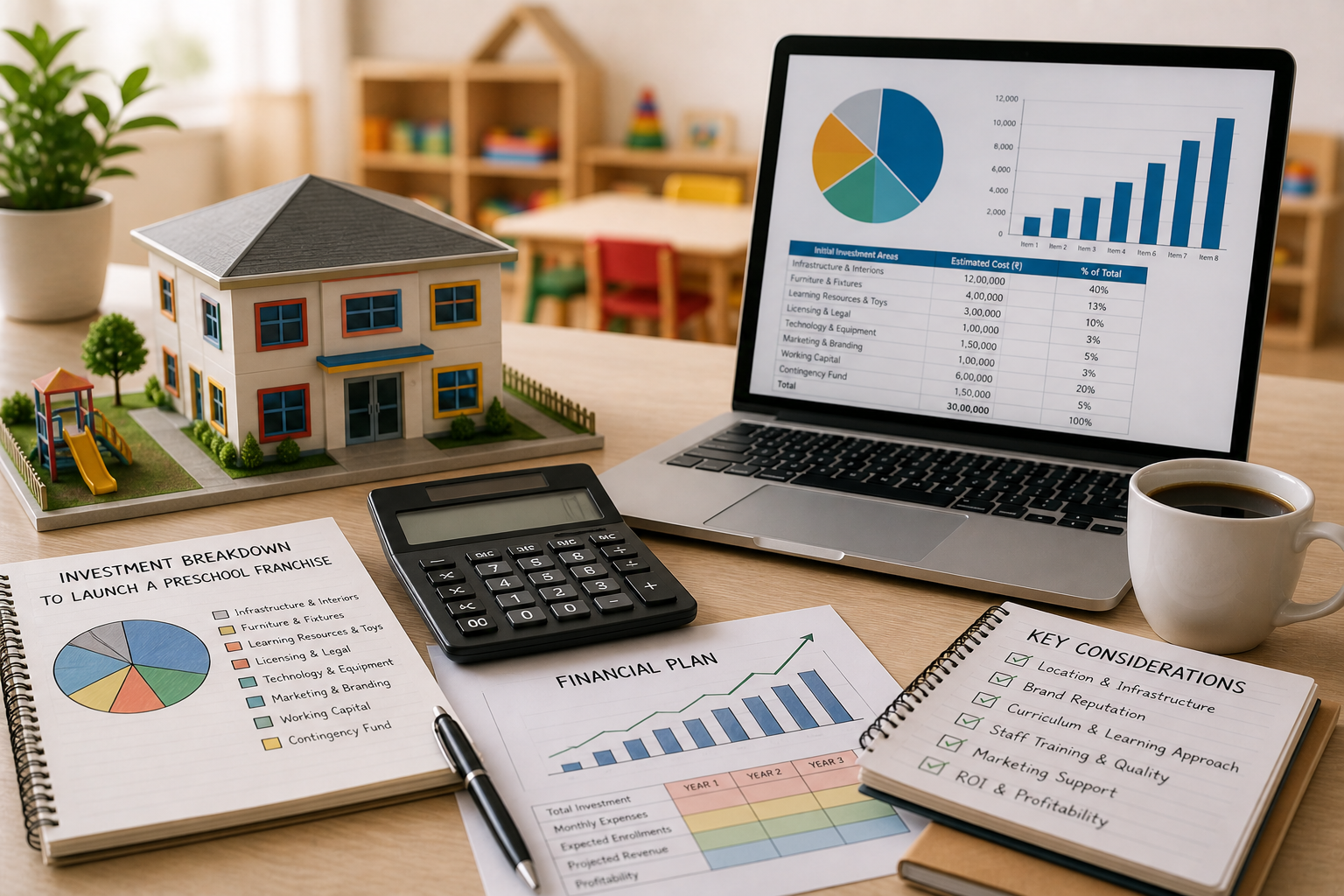 Initial Investment Needed to Launch a Preschool Franchise in India