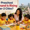 Preschool children learning together in a Tier-2 city classroom